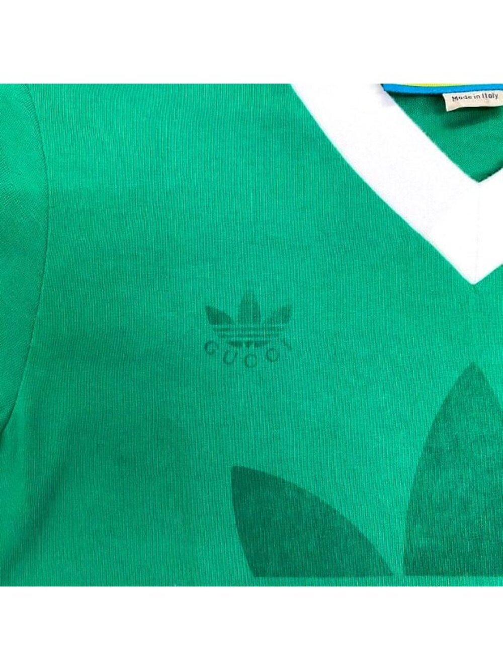 Gucci Adidas T-Shirt Green White Trefoil - Picture 3 of 6